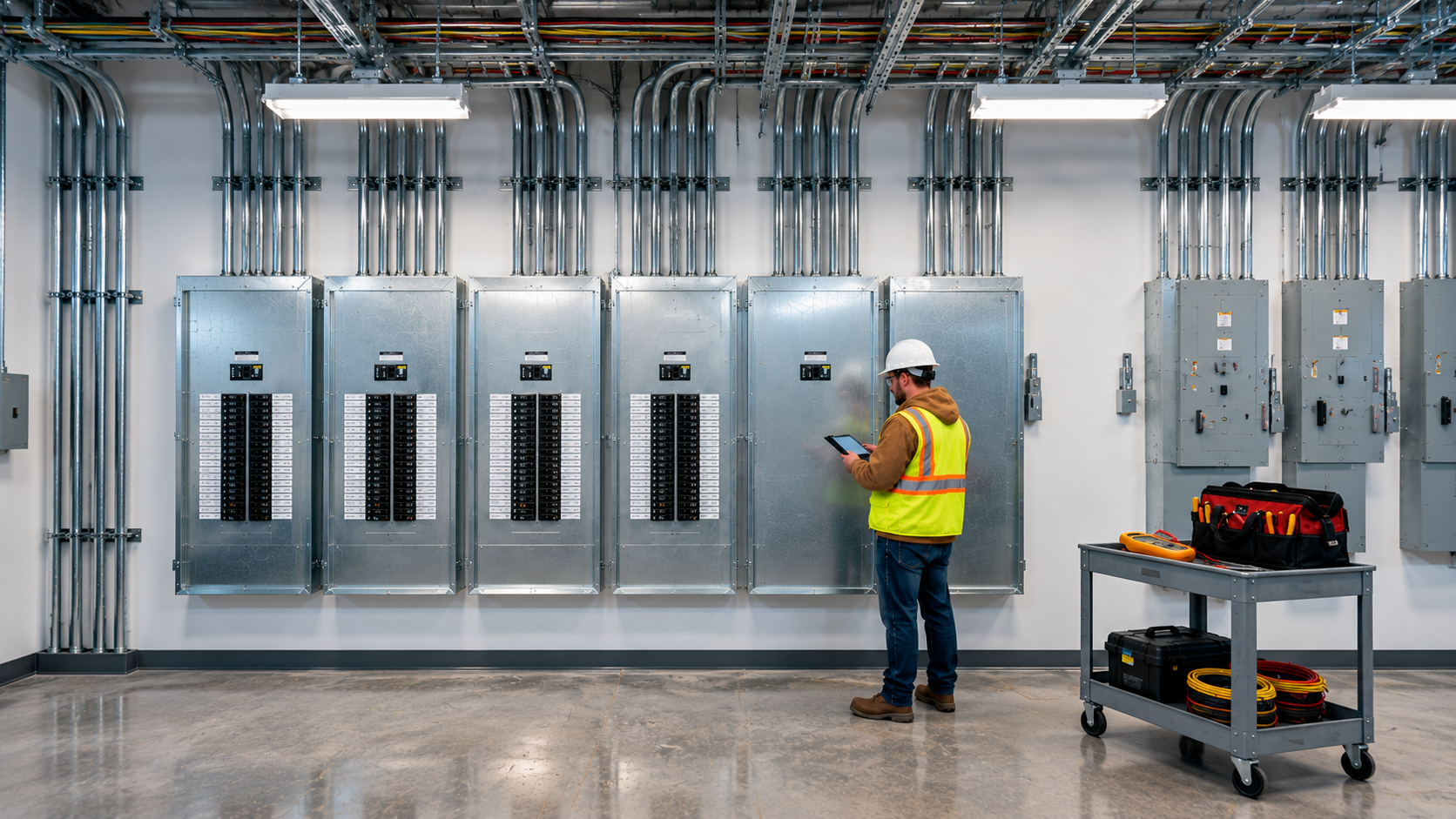 Electrical room ready for an equipment upgrade